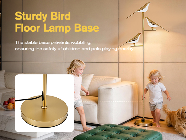 Sturdy Bird Floor Lamp