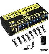 AITONE Pedal Power Supply 9V 12V 18V Rechargeable Battery Guitar Pedal Board with 8 Isolated DC O...