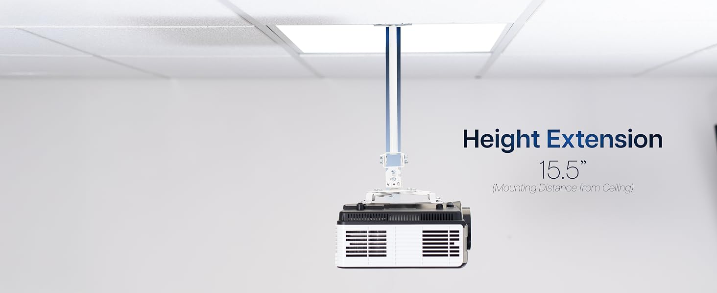 Drop Ceiling Projector Mount with Scissor Clamp Metal Grid Clamp Projector Mount