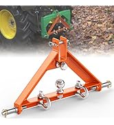 3 Point Trailer Hitch Receiver Quick Hitch Compatible for Category 1 Tractors, 3 Pt Hitch Attachm...