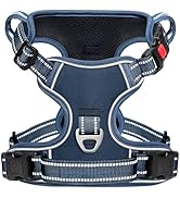 Timos Dog Harness Small Sized, No Pull Pet Harness with Neck Lockable Snap,No Choke Front Clip Do...