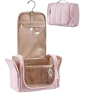 BAGSMART Travel Toiletry Bag for Women, Puffy Hanging Toiletry Bag with Hook, Water-resistant Toi...