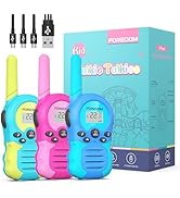 FOREDOM Rechargeable Walkie Talkies for Kids Walkie Talkies Long Range for Boy &amp; Girl Age 3 to 12...