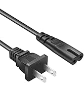 10Ft Projector Power Cord for Mini Projector,Replacement 2 Prong Power Cable