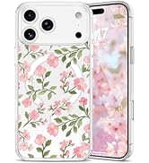 EYZUTAK Magnetic for iPhone 17 Pro Max Case Flower Case Compatible with MagSafe, Pretty Floral St...