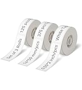 NIIMBOT D11 Label Maker Tape D110 Labels 3Rolls, Self-Adhesive Labeling Tape Replacement 0.55" X ...