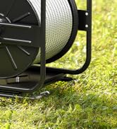 SPECILITE Garden Hose Reels, Holds 100 to 200 FT Hoses, Upgraded Guide System, 360° Swivel Base, ...