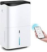 ARLIME 100 Pints Dehumidifier, 5500 Sq. Ft Portable Home Dehumidifier w/ 4 Modes, WIFI Function, ...