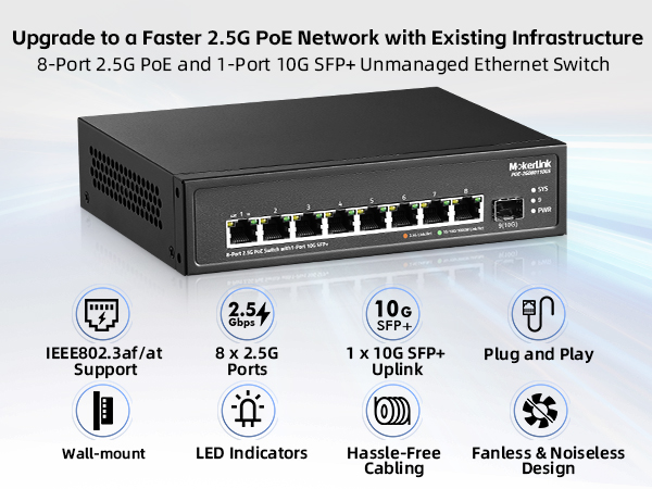 8-Port 2.5G PoE Switch