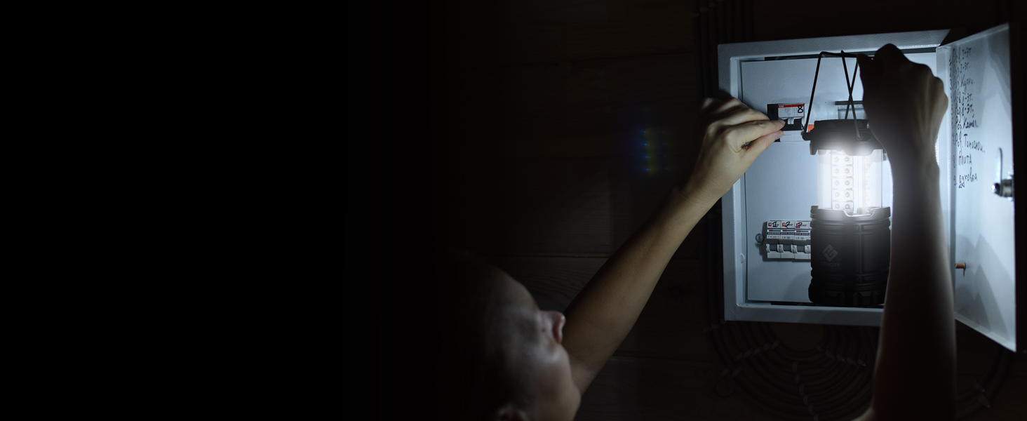 Power Outages: Check your electrical box safely with bright light.