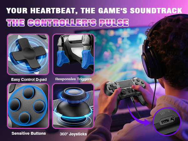 Wireless Controller for PS-4