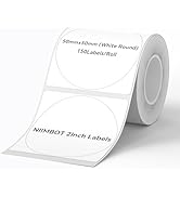 NIIMBOT Labels for B1/B21/B3S Label Maker, 50 x 50 mm (1.97'' x 1.97'') 150 Tapes/Roll, Thermal L...