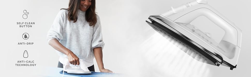 Self Clean Button; Anti-drip; Anti-calc Technology