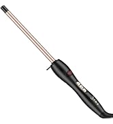 1/2 Inch Curling Wand Irons for Short&amp;Long Hair, 13mm Thin Curling Wand with Long Barrel, Tiny Ha...