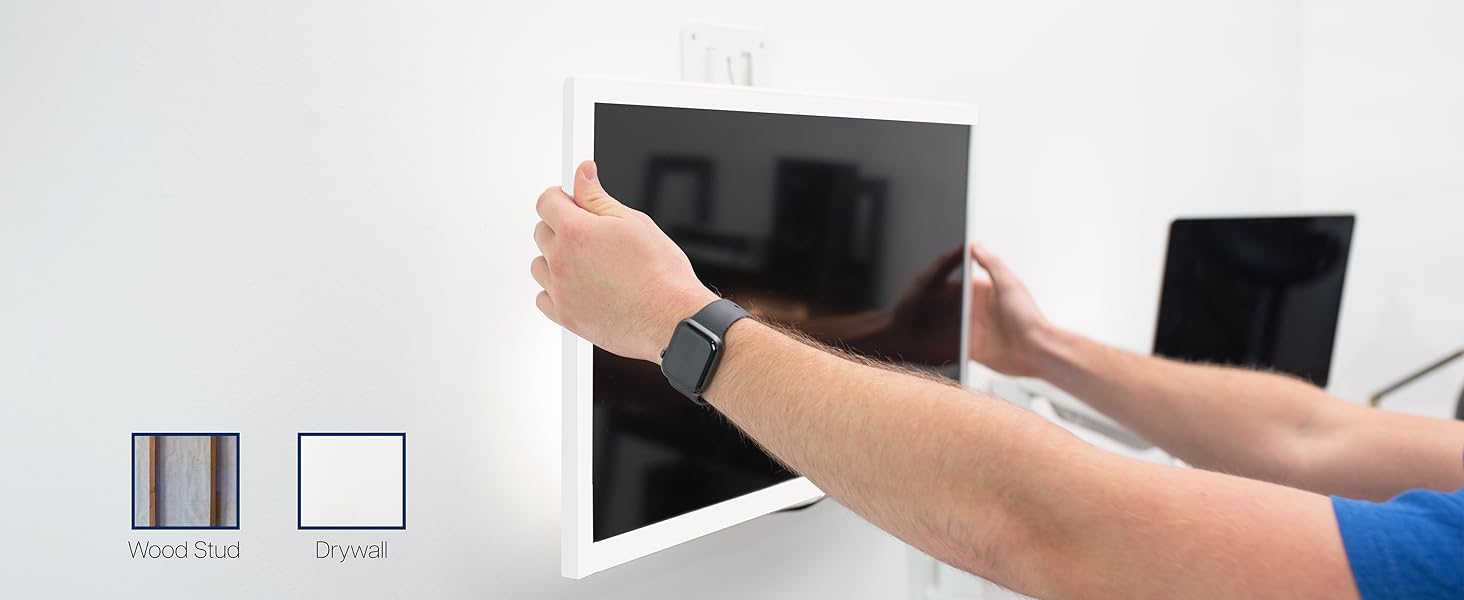 Single Monitor Wall Mount for Standing Workstations