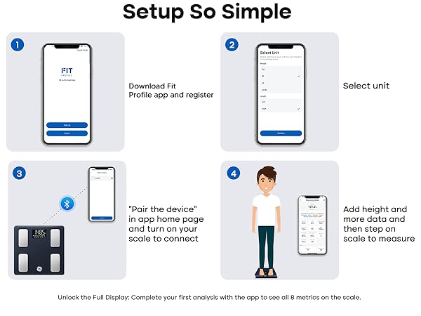 ge smart scale for body weight