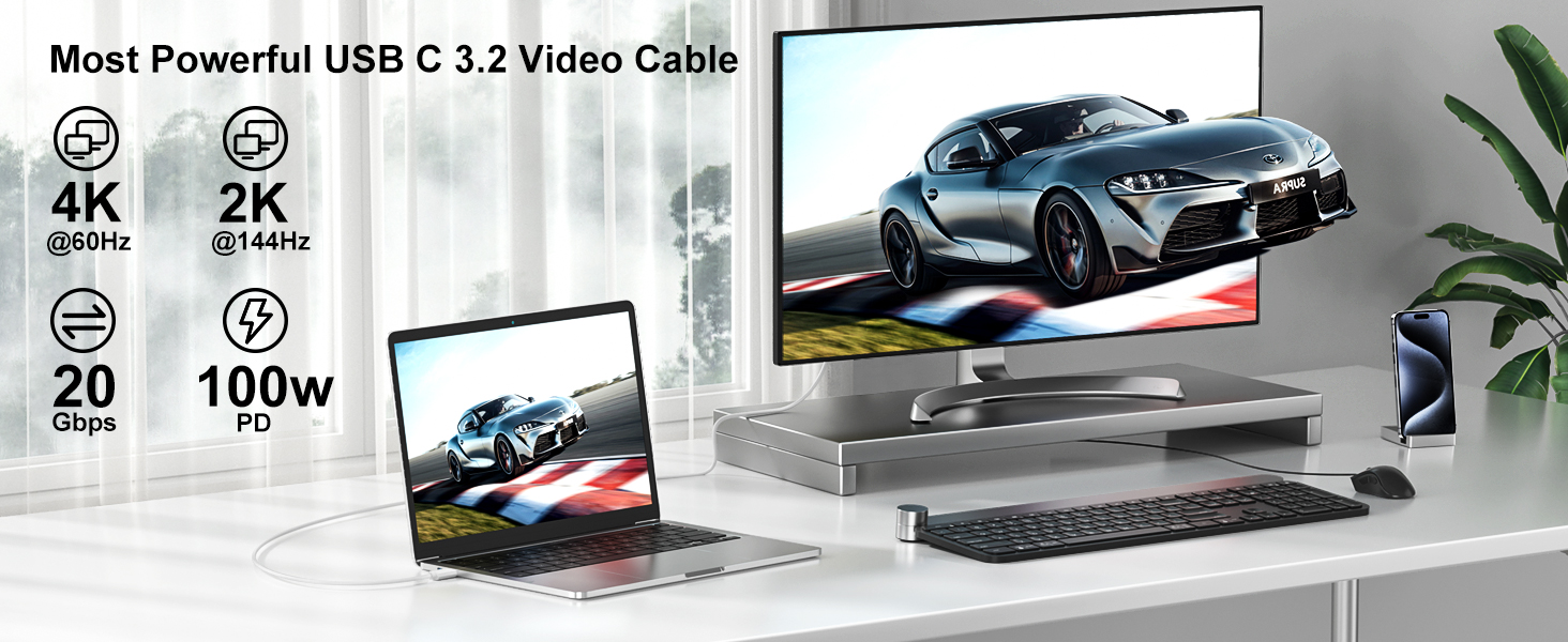 usb c monitor cable 4k