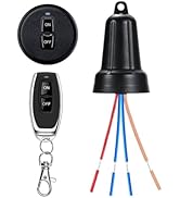 NEWNEWLIU AC100V Waterproof Wireless Light Switch and Receiver kit,AC100V/120V/240V/10A Relay RF ...