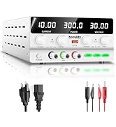 boruidy DC Power Supply Variable 30V 10A, 300W Encoder Adjustable Switching Regulated High Precis...