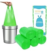 MakMeFre 5Rolls 4Gallon Portable Trash Bags,Thicken Small Garbage Bags for Office,Bedroom,Kitchen...
