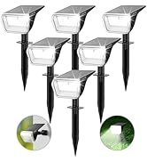 Linkind Solar Spot Lights Outdoor, 60 LEDs Solar Lights Outdoor Waterproof IP67 with 30% Conversi...