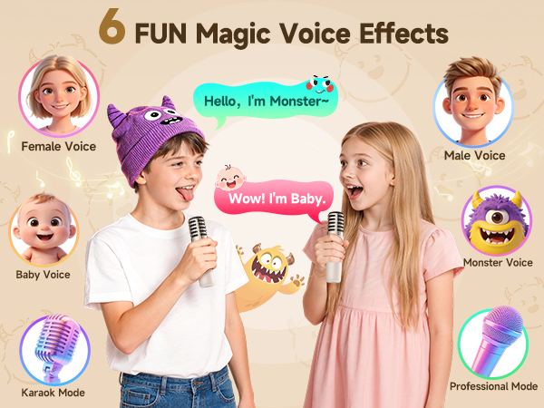 Karaoke Machine for Kids Adults Teen with Northern Lights