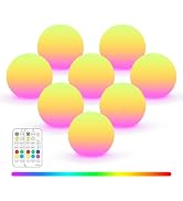 LOFTEK LED Ball Light, 3-inch Rechargeable Globe Lights, Color-Changing Ball Lamp with Remote, Wa...