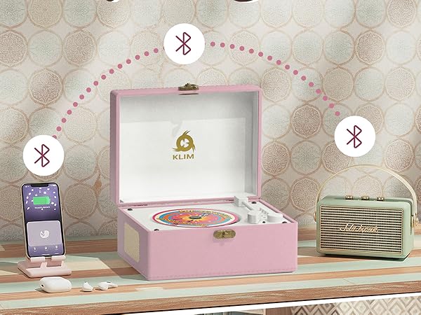 cd player record vinyl that looks like a white reproductor de with bluetooth small cute for home