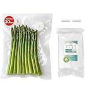 Reusable Vacuum Sealer Bags 20-Pack (Large 10x13 in) - BPA-Free Double-Seal Leakproof | Compatibl...
