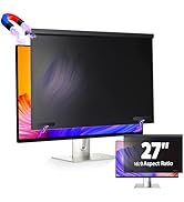 JEAPKA Magnetic Computer Privacy Screen Filter 27 Inch for 16:9 Aspect Ratio Widescreen Monitor, ...