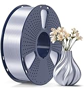 SUNLU 3D Printer Silk Filament,Shiny Silk PLA Filament 1.75mm, Smooth Silky Surface, Great Easy t...