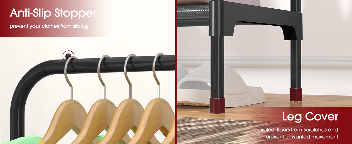 clothes rack shoe rack