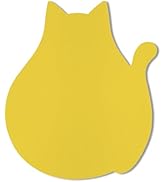 Hsxnam Funny Leather Mouse Pad Cute Cat Shape Office Desk Accessories Decor for Women Small Mouse...
