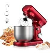 VEVOR Stand Mixer, 3 QT Electric Kitchen Mixer, 300W Dough-Mixer, 10 Speeds Tilt-head Food-Mixer ...
