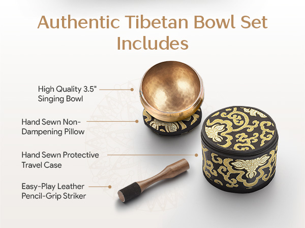 Meditation Sound Bath Kit for Practitioners and Mindfulness Beginners