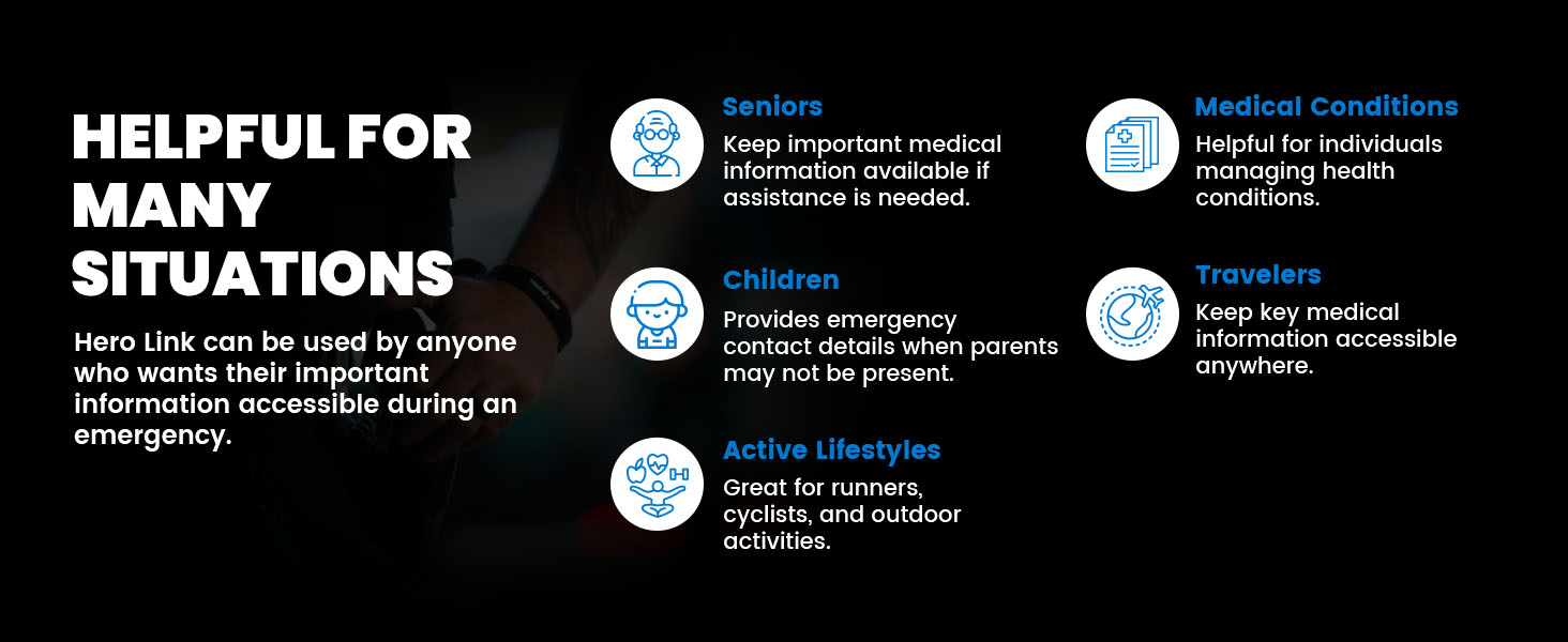 hero link emergency bracelet first responders scan