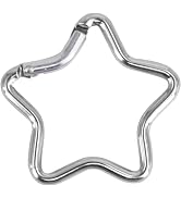 1 Pc Carabiner Clip Star Shaped Climbing Buckle Aluminum Alloy Heavy Duty Keyring Hook for Campin...