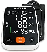 Konquest KBP-7173A Premium Automatic Upper Arm Blood Pressure Monitor with Adjustable Cuff and La...
