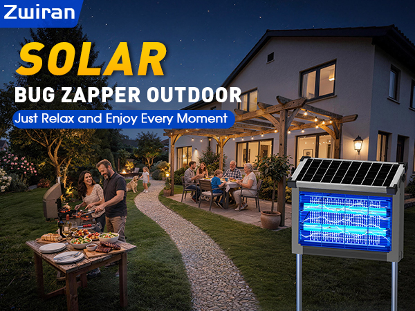 Solar bug zapper outdoor