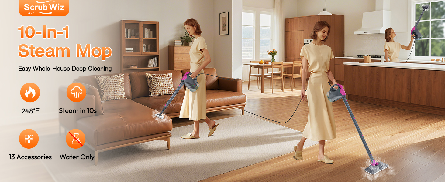 steam cleaner handheld hand held steamer mop multi surface floor laminate floors hardwood powerful