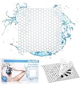Disposable Shower Drain Hair Catcher, 25 Pack Mesh Stickers Shower Drain Cover, Anti-Clogging Fla...