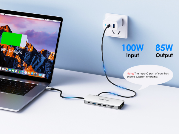 laptop docking station with pd