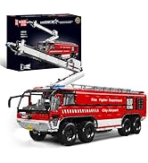 Mould King 19004 Airport Rescue Vehicle Building Set, MOC Mechanical Engineering Car Block Kits M...