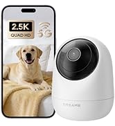DREAME 2.5K Indoor Camera - Pet/Dog/Baby Camera, Dual-Band 5G/2.4G Wi-Fi, Auto-Tracking, 360° Pan...