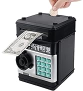 Totola Piggy Bank Electronic Mini ATM for Kids Baby Toy, Safe Coin Banks Money Saving Box Passwor...