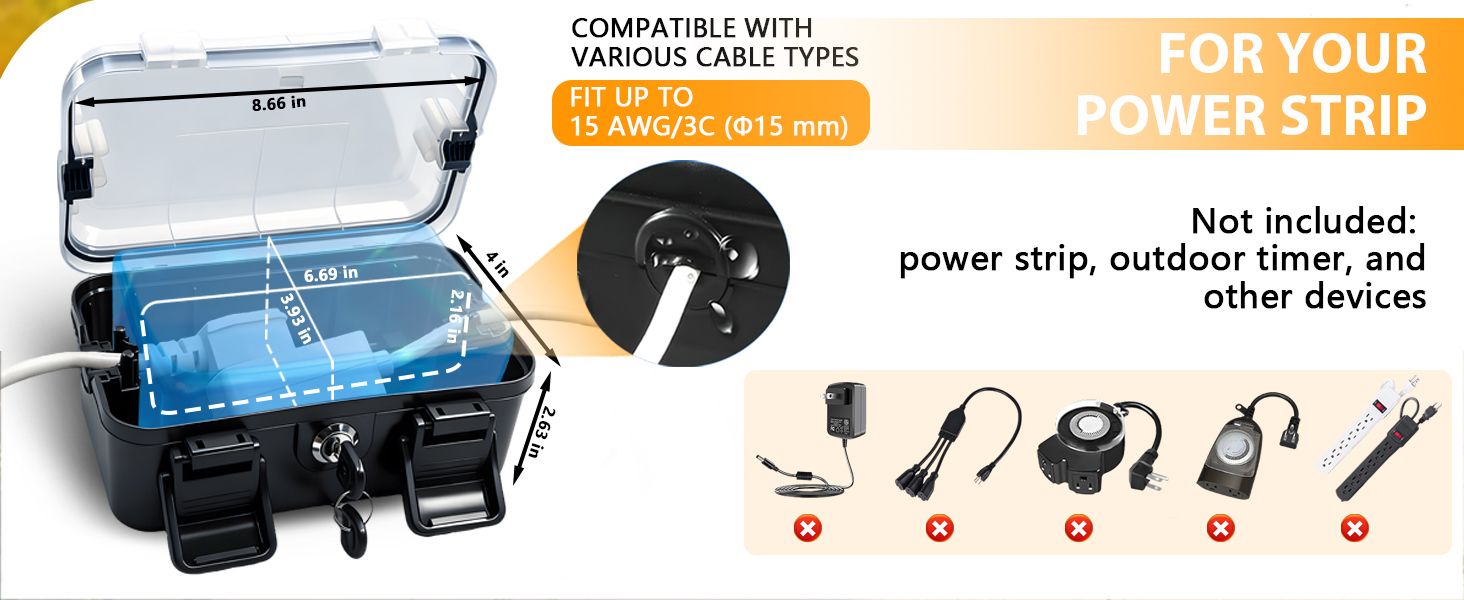 waterproof outdoor electrical box