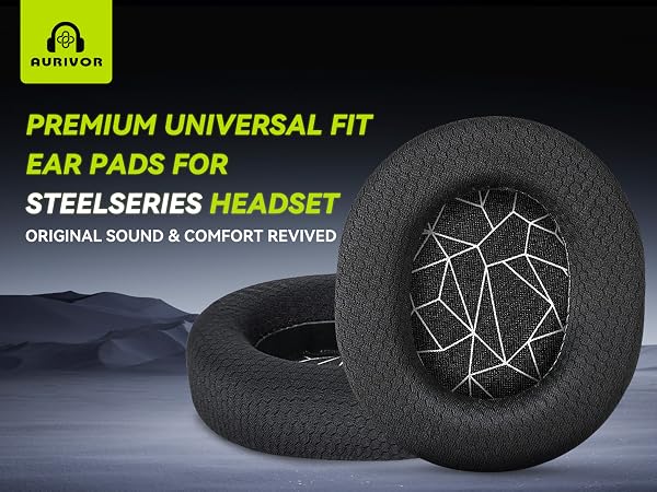 PREMIUM UNIVERSAL FIT EAR PADS for SteelSeries Headphones