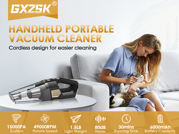 HANDHELD PORTABAE VACUUM CLEANER