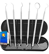 G.CATACC Dental Tools, Metal Dental Pick Teeth Cleaning Tools for Home Use, Stainless Steel Oral ...