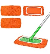 ZHAYAO Reusable 100% Coral Fleece Mop Pads Compatible with Swiffer Sweeper Mop, Wet and Dry Flat ...